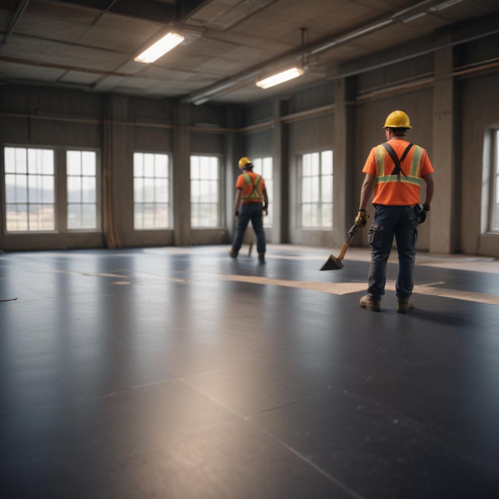 Этапы укладки резиновых покрытий и требования к качеству