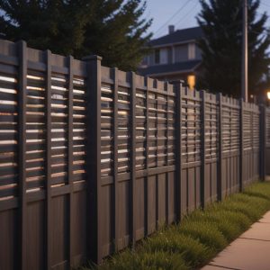 Секционные заборы типа жалюзи